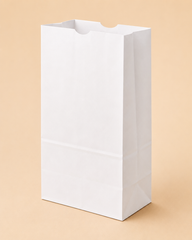 # 4 WHITE PAPER BAGS 500 CT.