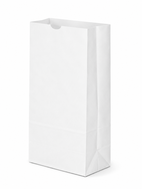 #12 WHITE PAPER BAGS 500CT - IMP