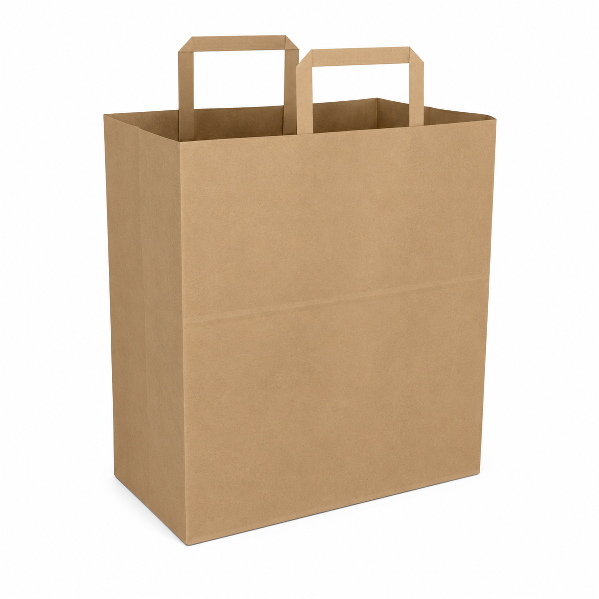 BROWN HANDLE PAPER BAG  JUMBO [ 18 X 7 X 18.5 ]  100CT