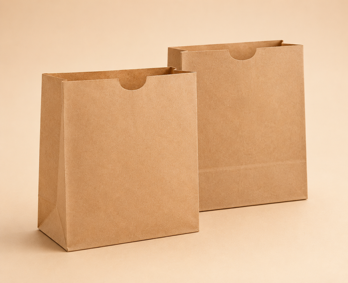 # 2 BROWN PAPER BAG-500CT - IMP