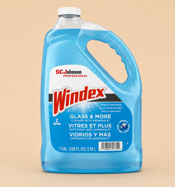 WINDEX GLASS CLEANER - 1gal - BLUE