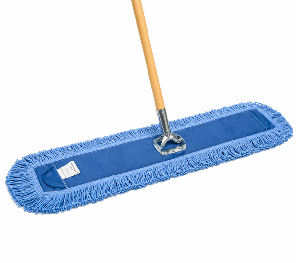 SOLID HD BLUE SIDER  - MOP STICK WOOD HANDLE