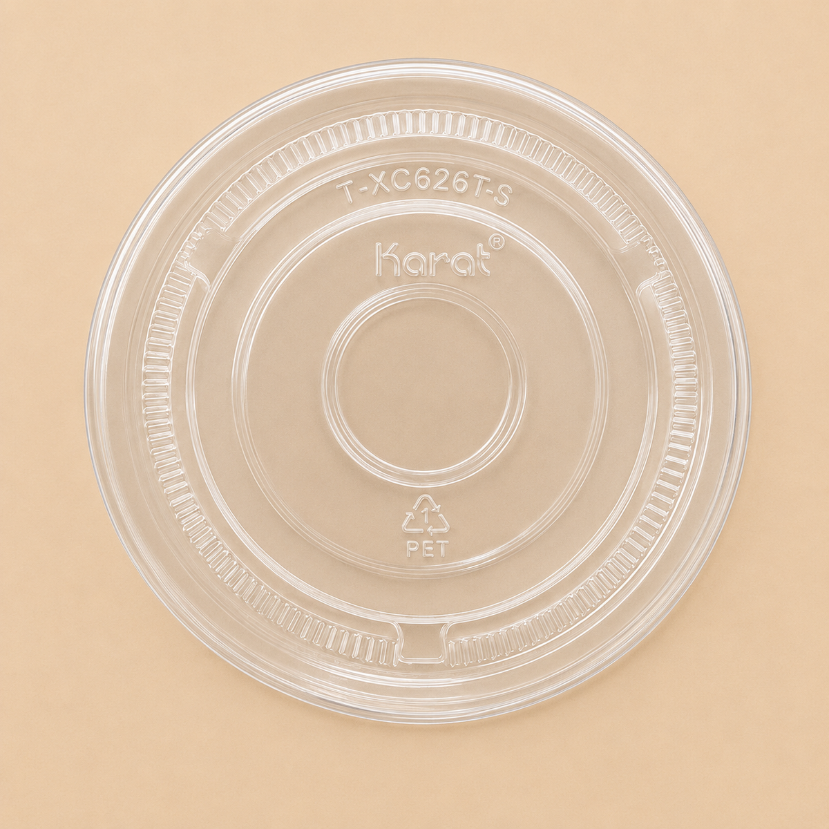 12-24oz PET FLAT LIDS NO HOLE  1000CT