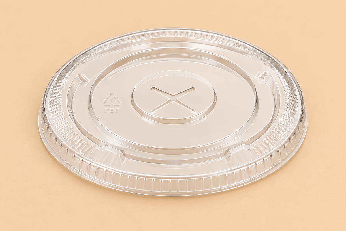 9oz PET FLAT LIDS STRAW SLOT 1000CT