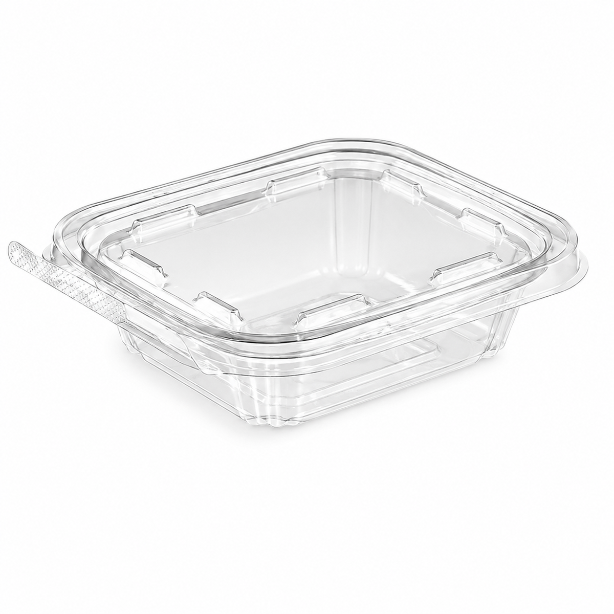 8oz CLEAR RPET HINGED LID TEMPER EVIDENT CONTR. - 200CT