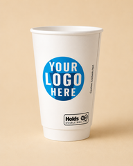 8 oz DOUBLE WALL COFFEE CUPS PRINTED -500 CT