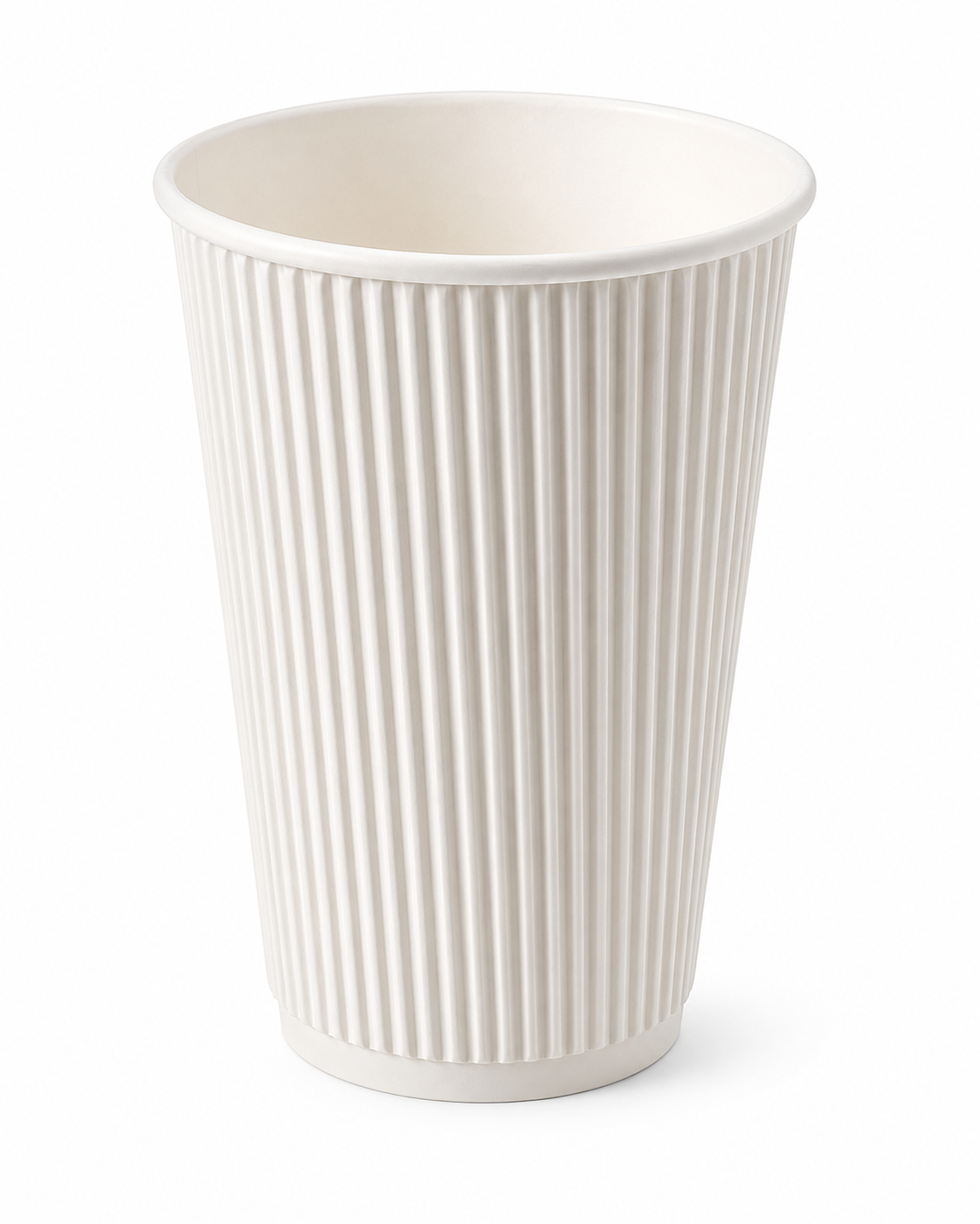 16oz WHITE TRIPPLE WALL  RIPPLE COFFEE CUPS 500CT