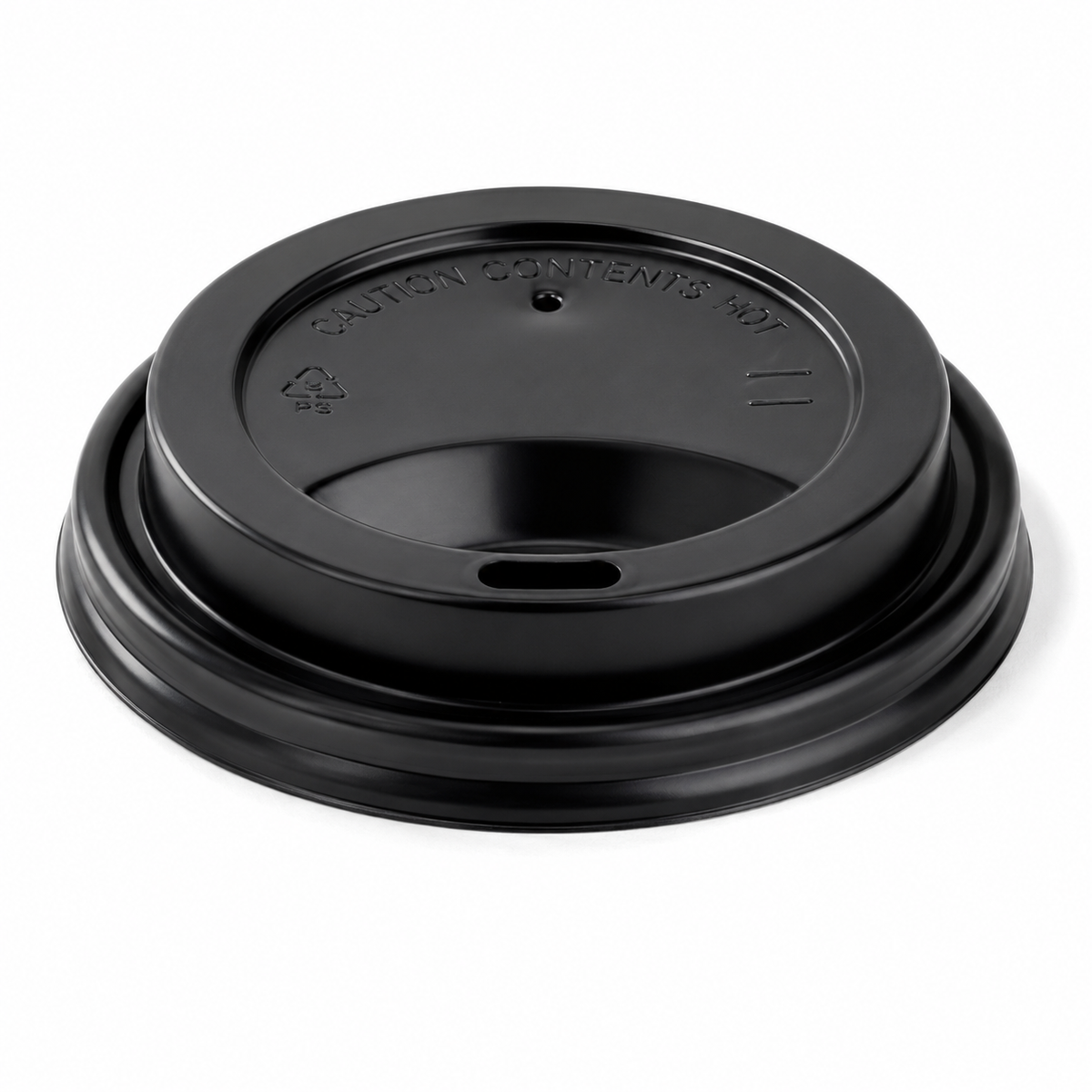 8oz BLK 80 MM  DOME SIPPER COFFEE CUP LIDS - 1000 CT