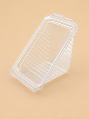 13.250' X 3.560' X 3.520   CLEAR HINGED SANDWICH WEDGE  - 250CT