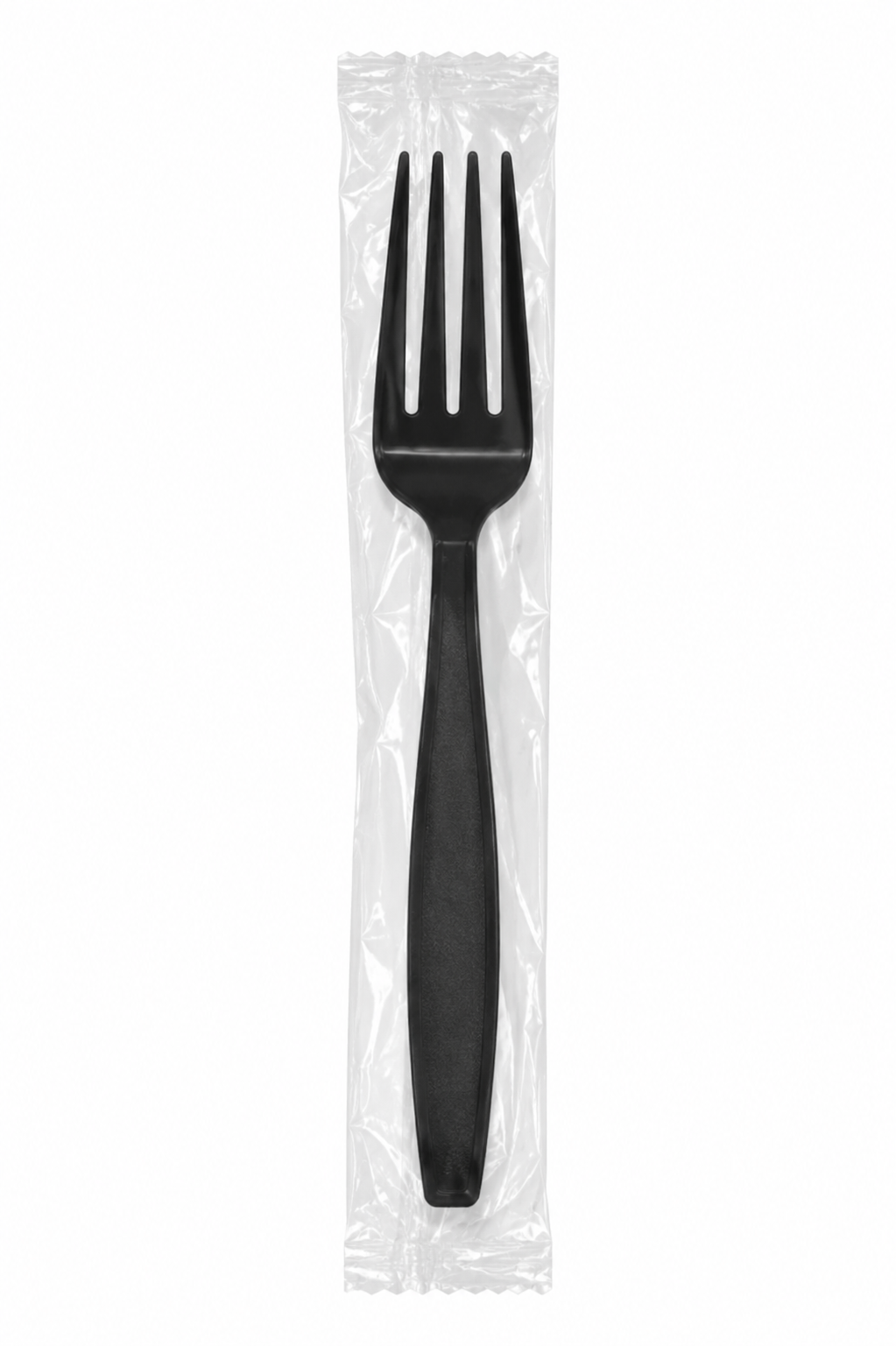 INDIVIDUALLY WRAPPED HEAVY DUTY FORK BLACK - 1000CT