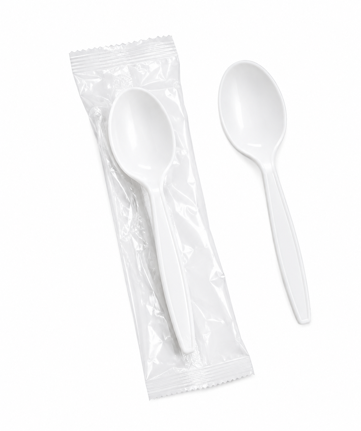 WHITE INDV. WRAPPED SPOON-HD  1000CT