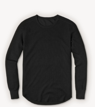 BLACK THERMAL ROUND NECK - NO XCHANGE / NO RETURN