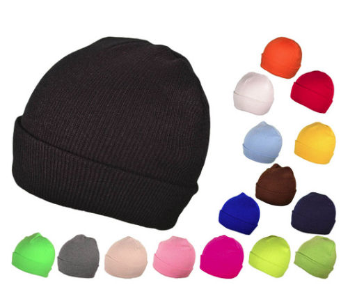 WINTER BEANIES CAP ASSORTED COLOR - 12CT