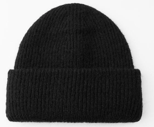 WINTER BEANIES CAP BLACK COLOR - 12CT
