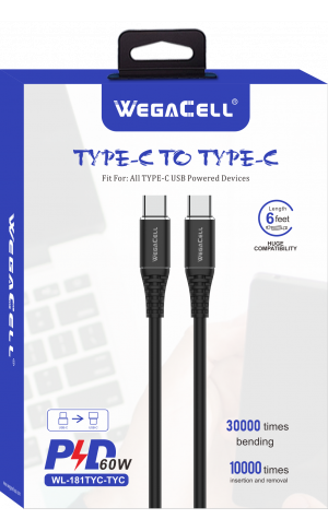 WEGACELL TYPE C TO TYPE C - 10 FEET