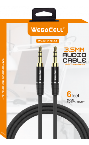 WEGACELL EAR PHONE CABLE BOX PACK - 6 FT
