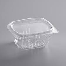 6 OZ R PET CLEAR HINGED DELI CONT . 400CT