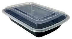 T32B 32oz DELI SQUARE  CONTR. COMBO BLK - 150CT