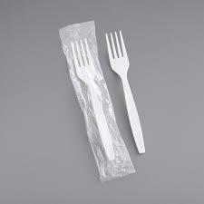 WHITE INDV. WRAPPED FORK-HD 1000CT