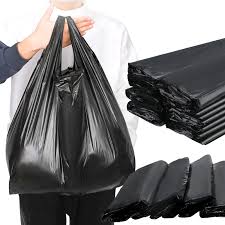 20 X 9 X 36 BLACK T-SHIRT BAGS 200 CT