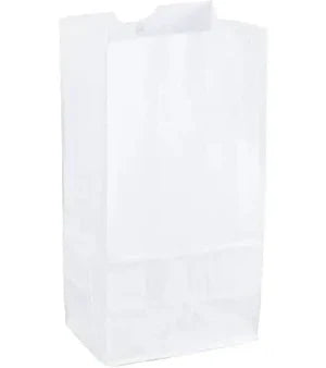 # 4 WHITE PAPER BAGS 500 CT.