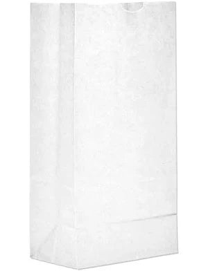 # 2 WHITE PAPER BAGS 500 CT.