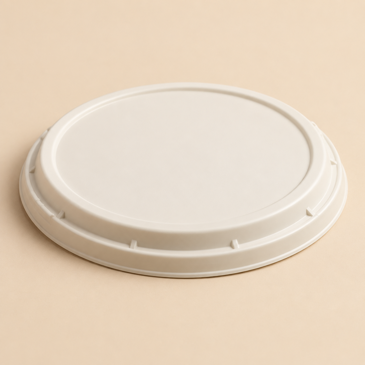 24oz BOWL LID BIO DEGRADABLE - 600CT — beige studio product photo