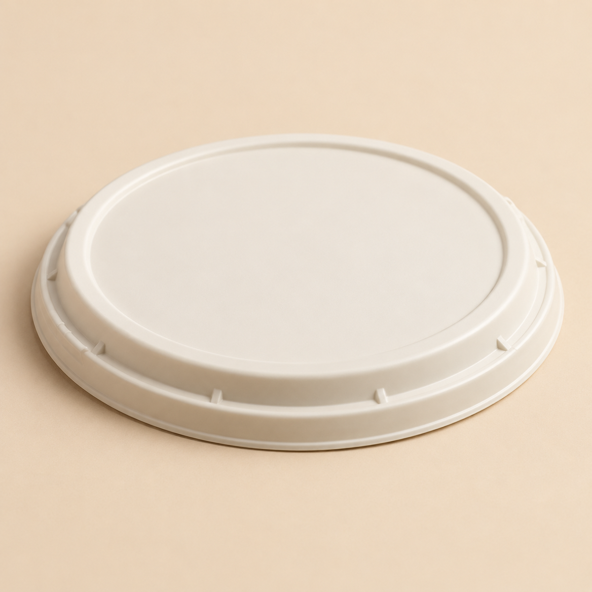 24oz BOWL LID BIO DEGRADABLE - 600CT — beige studio product photo