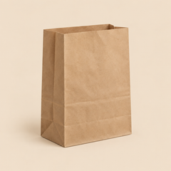 Illustrative mockup: 1/6 BROWN PAPER BAG - 500CT - IMP