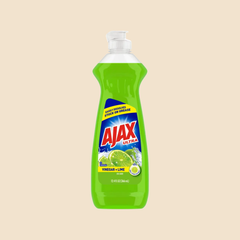AJAX 12.4oz DISHWASH LIQUID 20CT VINEGAR LIME — reference photo on beige background