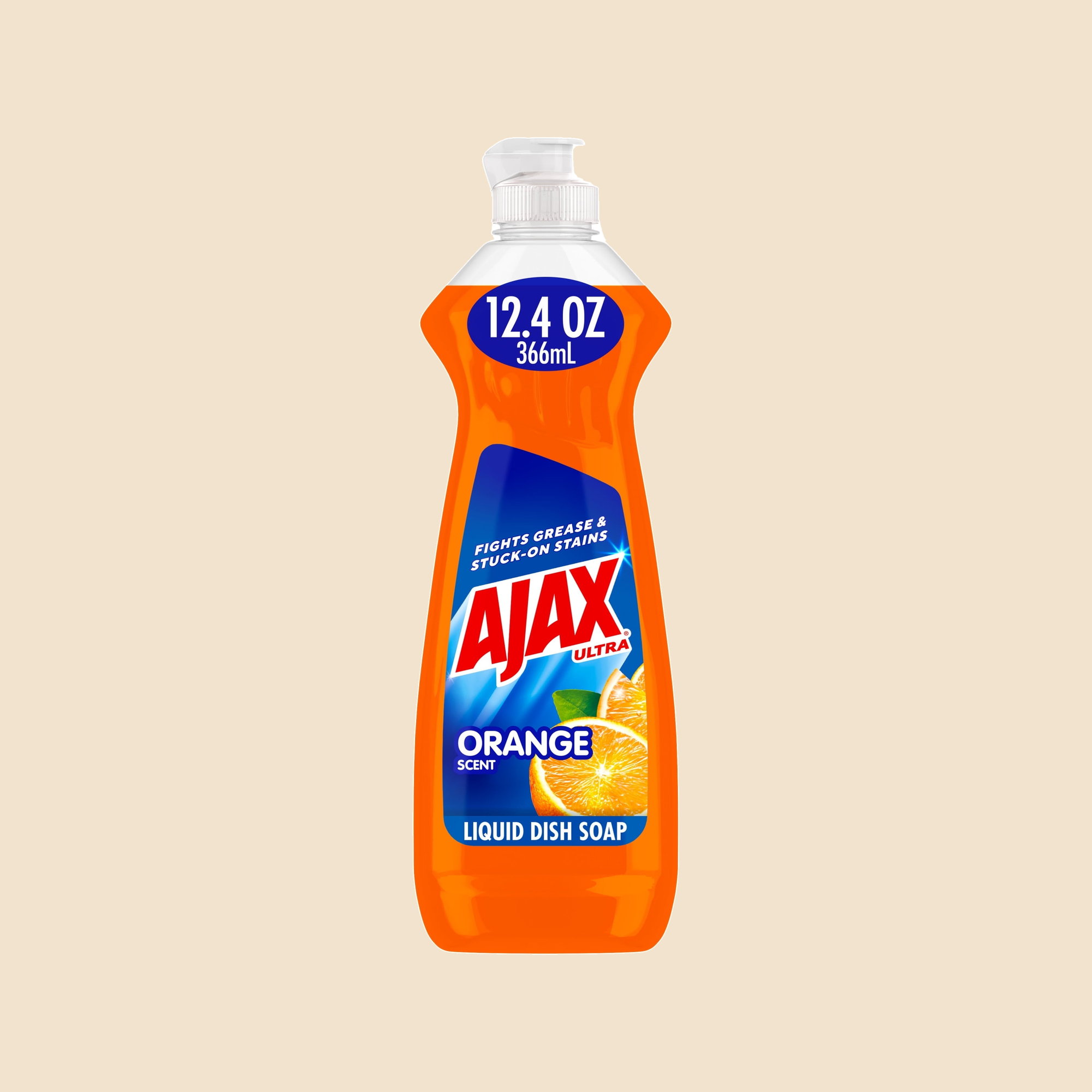 AJAX 12.4oz DISHWASH LIQUID 20CT ORANGE — reference photo on beige background