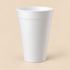20F18 20oz CAFE ULTIMA II FOAM CUP - 500CT.. — illustrative mockup on beige background