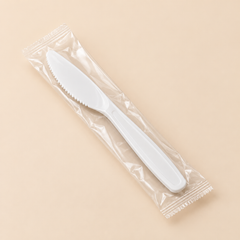 Illustrative mockup: WHITE INDVIDUALLY WRAPPED HEAVY DUTY KNIFE 1000CT