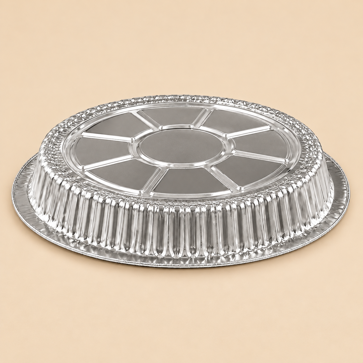 9-inch aluminum dome lid, full product view on a beige background