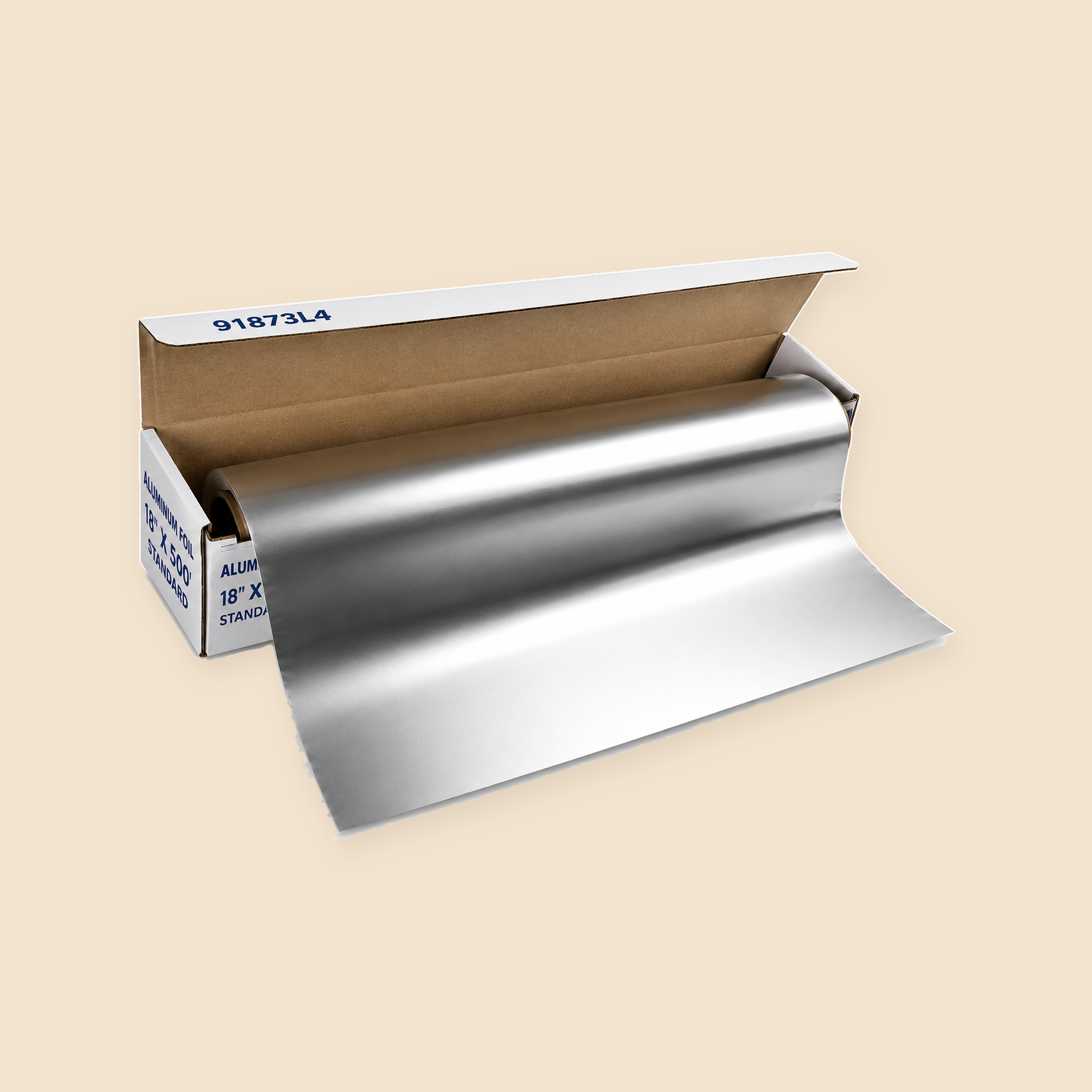ALUMINUM FOIL STD. 18X500 CT. — full product view on beige background
