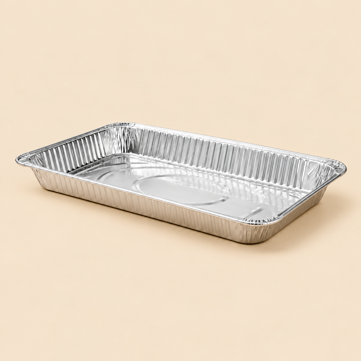 FULL STEAM TABLE PAN MEDIUM 50CT — beige studio product photo