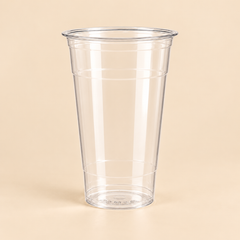 24oz CLEAR PET CUPS - 1000CT — beige studio product photo