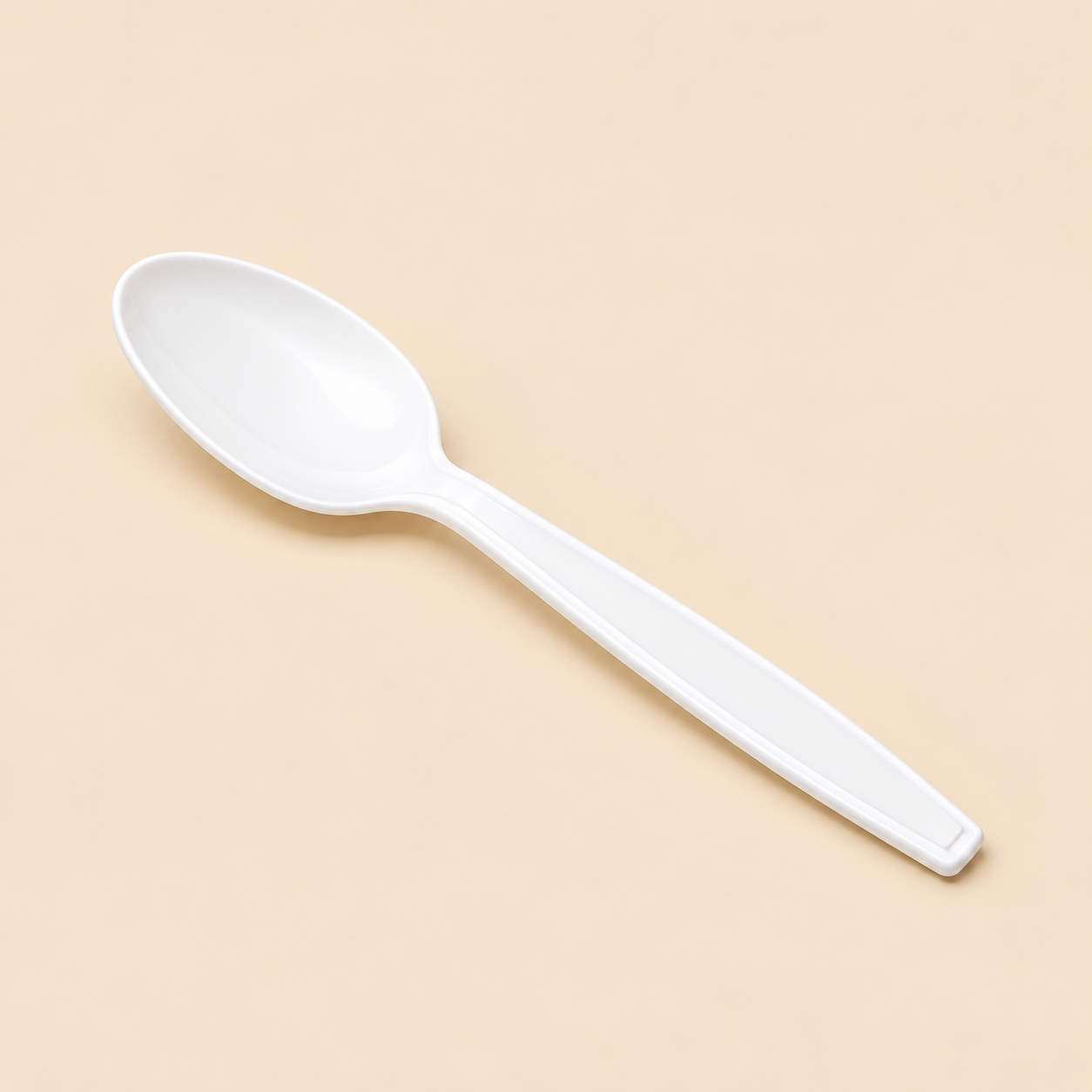 SPOON HEAVY 1000 CT.(WHITE) — beige studio product photo