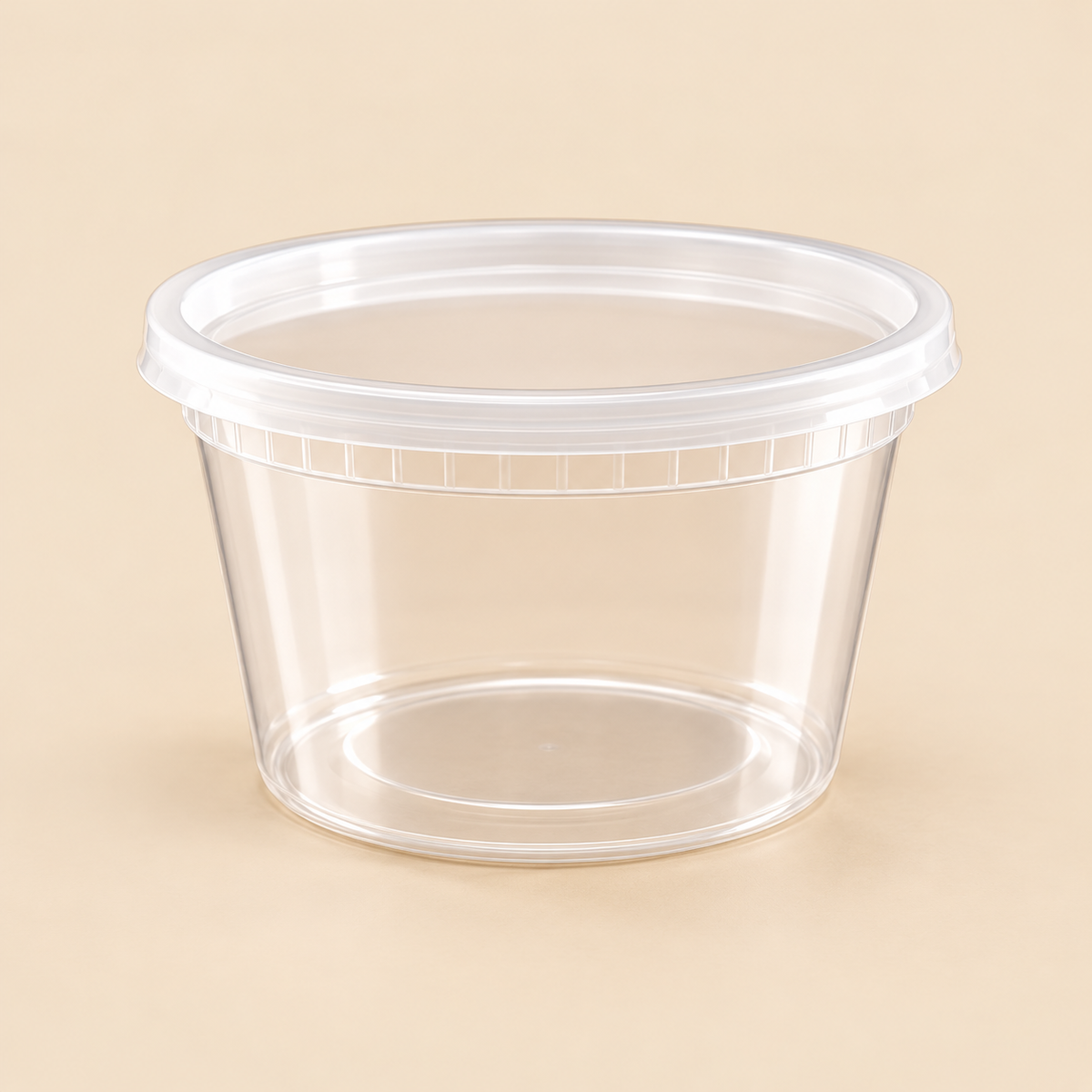 16oz SOUP CONTAINER 240 /CS — beige studio product photo