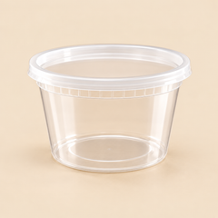 16oz SOUP CONTAINER 240 /CS — beige studio product photo