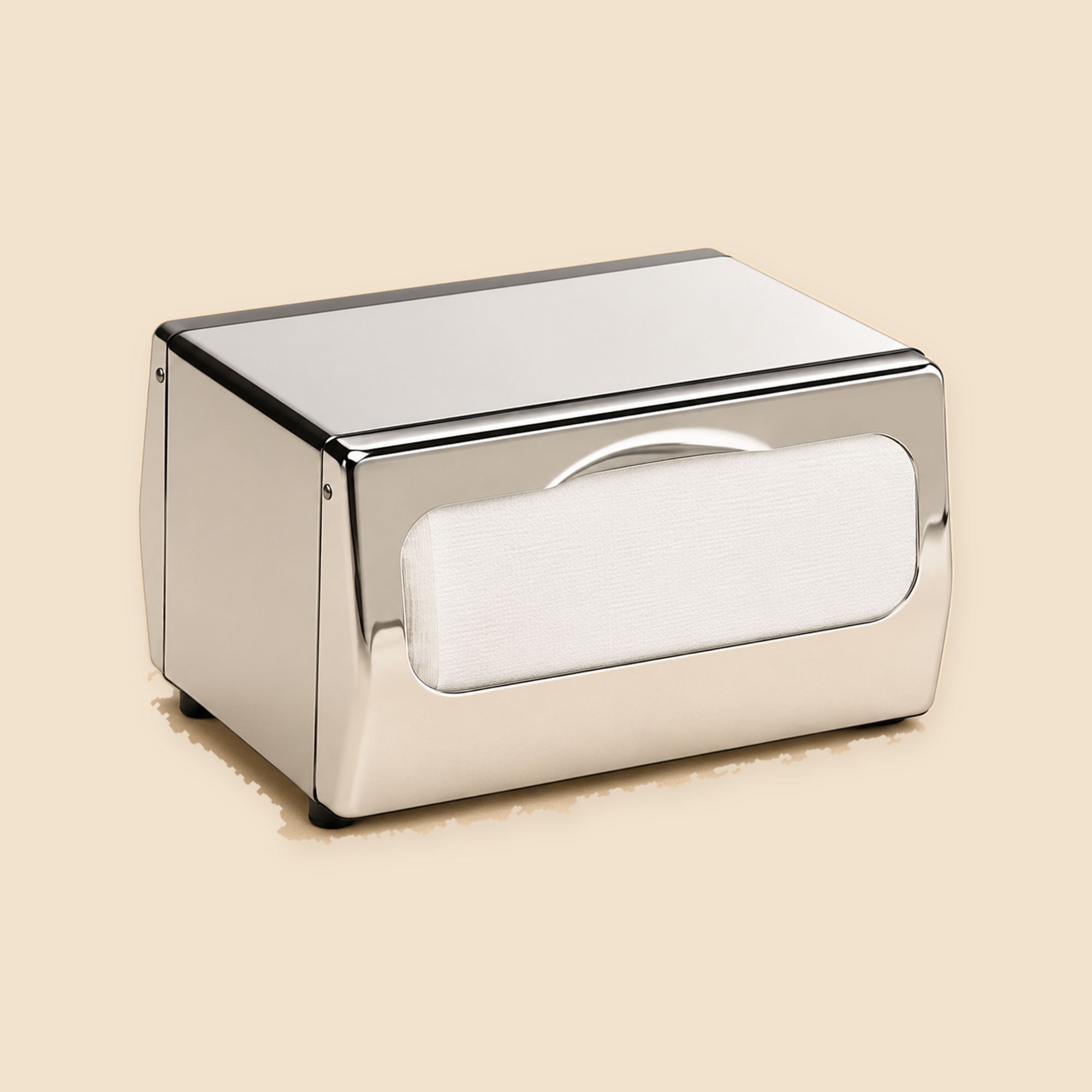 NAPKIN DISPENSER -NO RETURN / NO EXCHANGE — full product view on beige background
