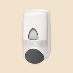 SOAP DISPENSER MANUAL - NO RETURN / NO EXCHANGE — full product view on beige background