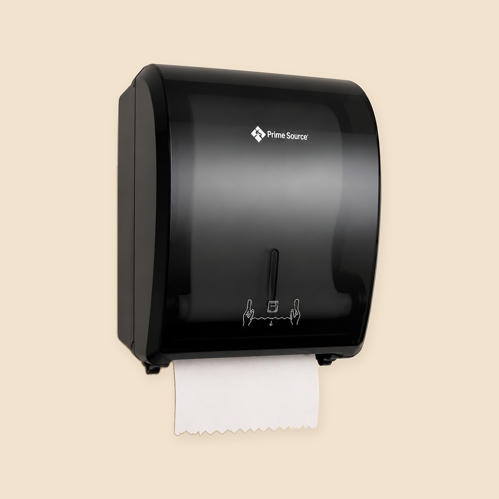 HARD WOUND SQUARE TOWEL DISPENSER - NO RETURN / NO EXCHANGE — full product view on beige background