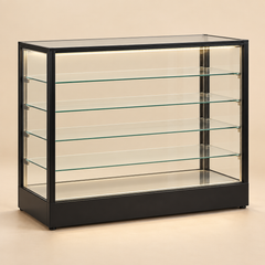 DISPLAY COUNTER - 1 48 X 36 X 12  SHELF 5 WITH LED — beige studio product photo