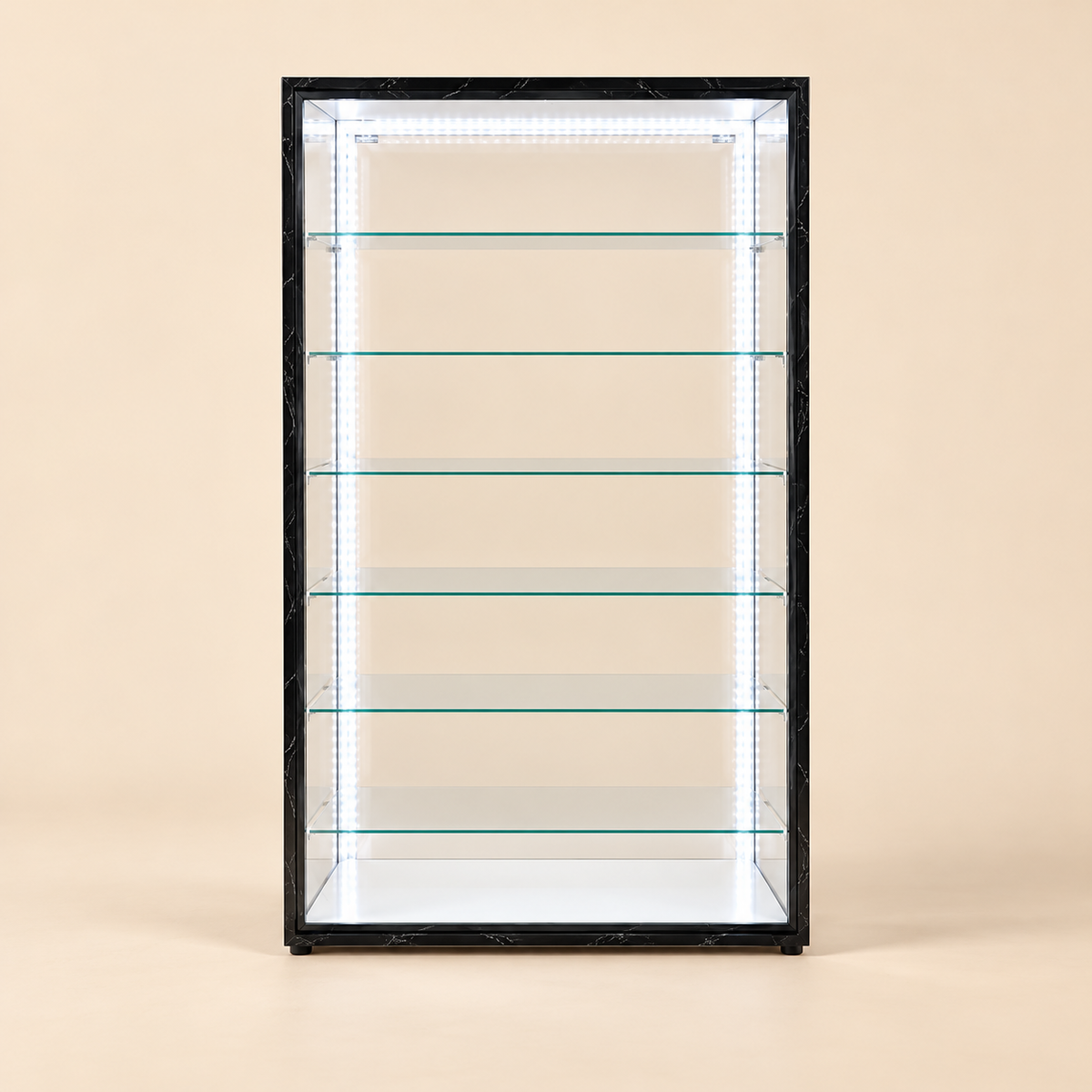 EMPTY DISPLAY — beige studio product photo