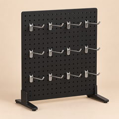 PILLS DISPLAY   WITH 12 METAL HOOKS — beige studio product photo