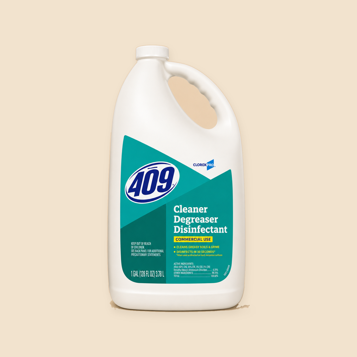 FORMULA 409 CLEANER DEGREASER COMMERCIAL   4/CASE - 1GAL — full product view on beige background