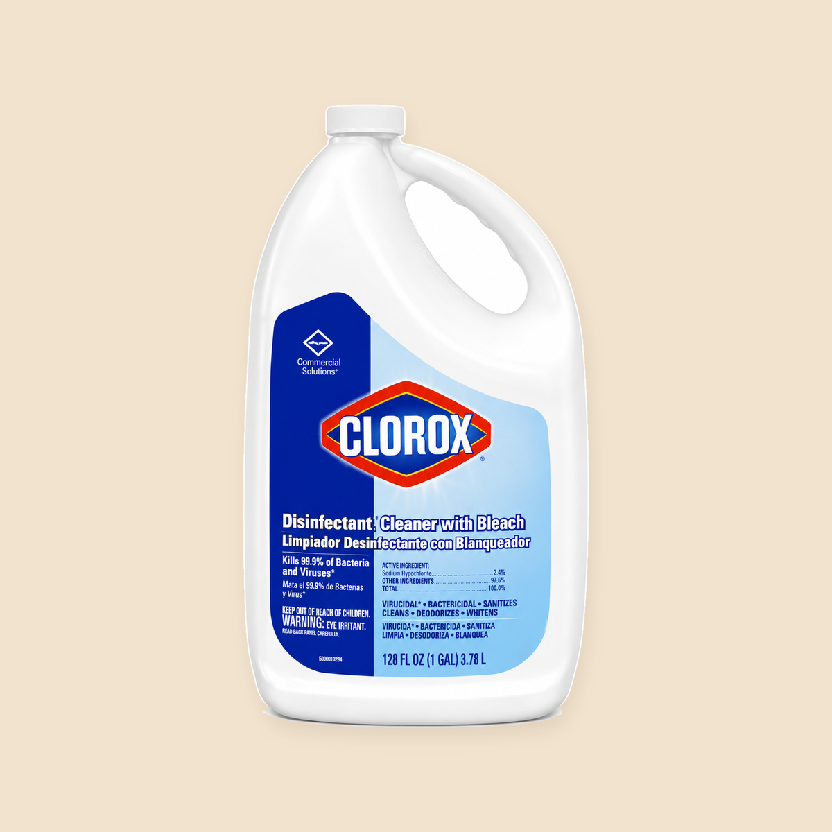 128oz CLOROX CLEANUP - 1CT — full product view on beige background