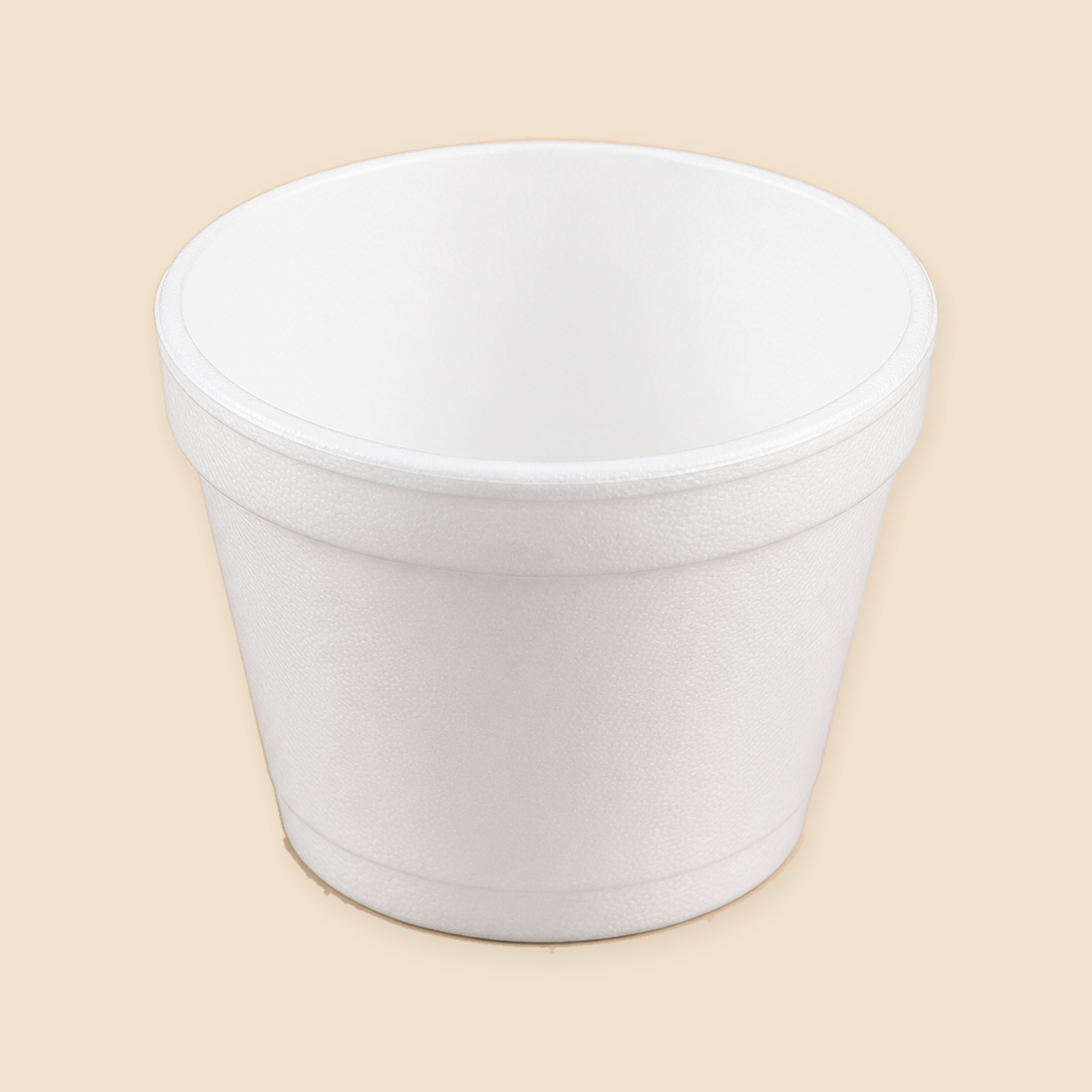 4oz FOAM CUPS 1000CT. — full product view on beige background