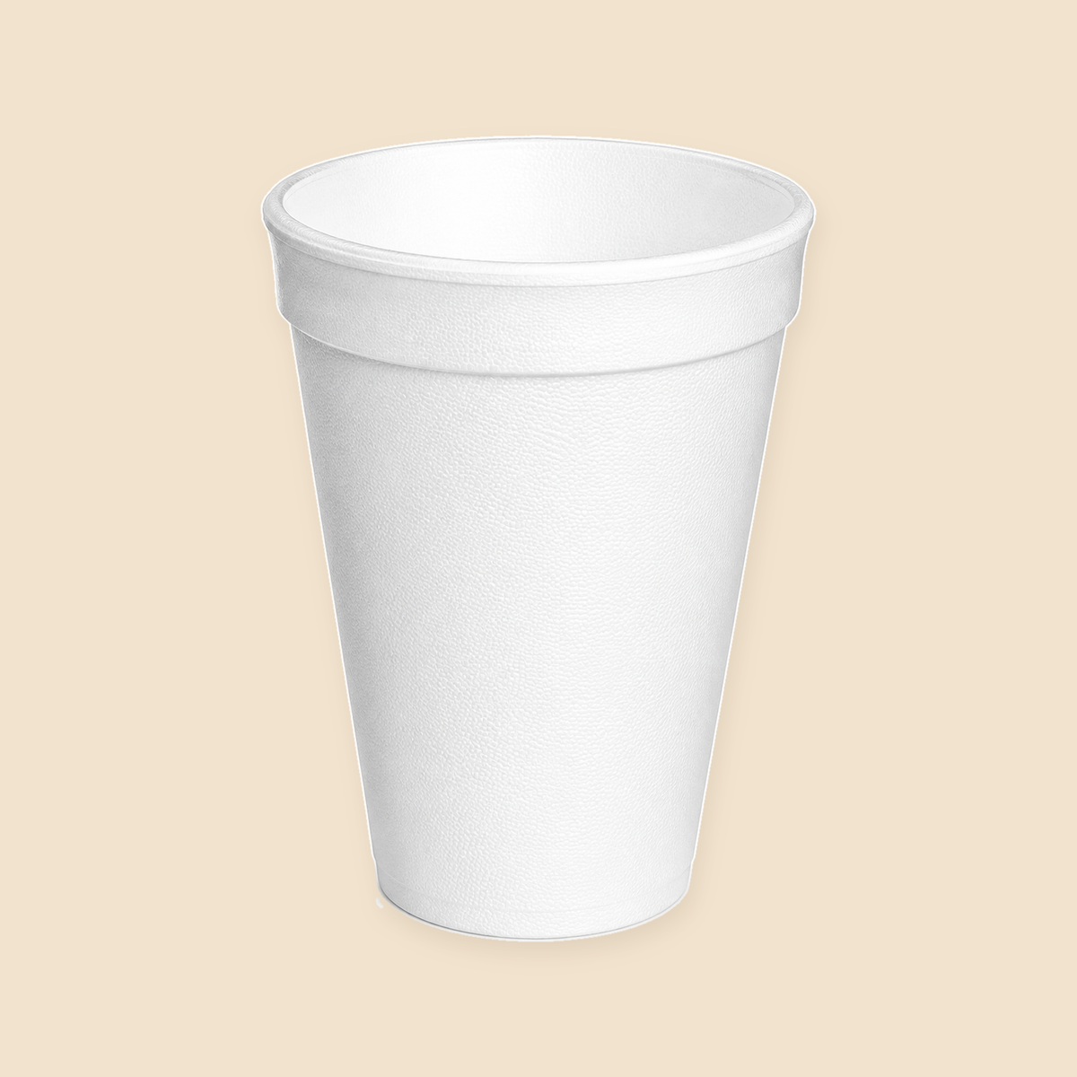 8oz   FOAM CUPS  1000CT. — full product view on beige background